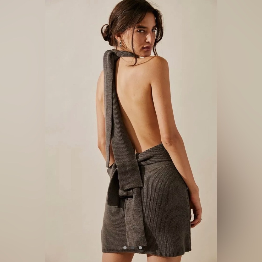 Free People Orchid Convertible Low Back Mini Stingray Grey